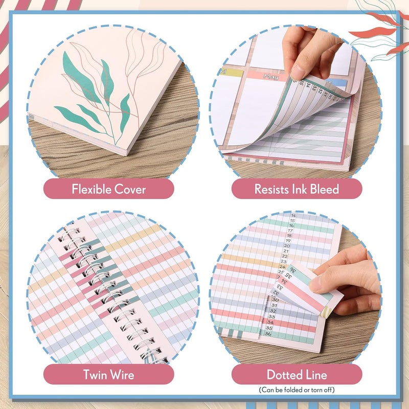 Fuyoooo Teacher Record Book Teacher Grade Books 2026-2027 Spiral Bound Record Planner 2026 Class Grade Book Office Favors for Classroom Attendance Decoration Double Sided(True to You) - Image 5